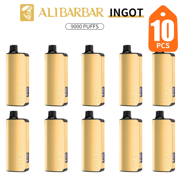 10 PCS Alibarbar Ingot 9000 puffs