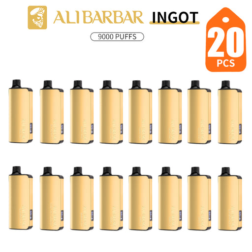 20 PCS Alibarbar Ingot 9000 puffs