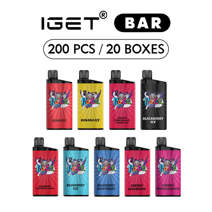 IGET bar 200 Pcs / 20 Boxes Wholesale