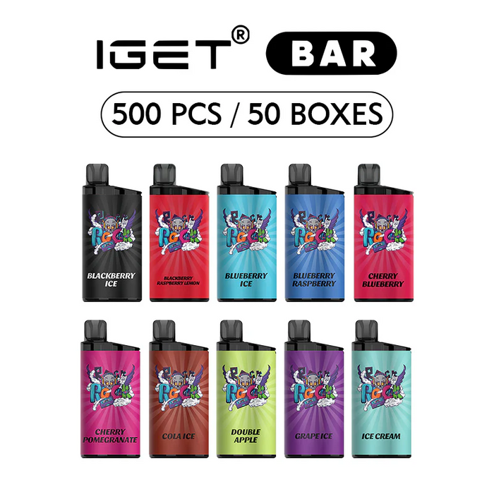 IGET bar 500 Pcs / 50 Boxes Wholesale